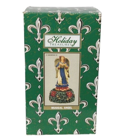 Holiday Treasures Christmas Musical Angel Music Box Hark The Herald Angels Sing - Picture 1 of 9